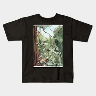 Protect Our Planet's Wildlife Kids T-Shirt